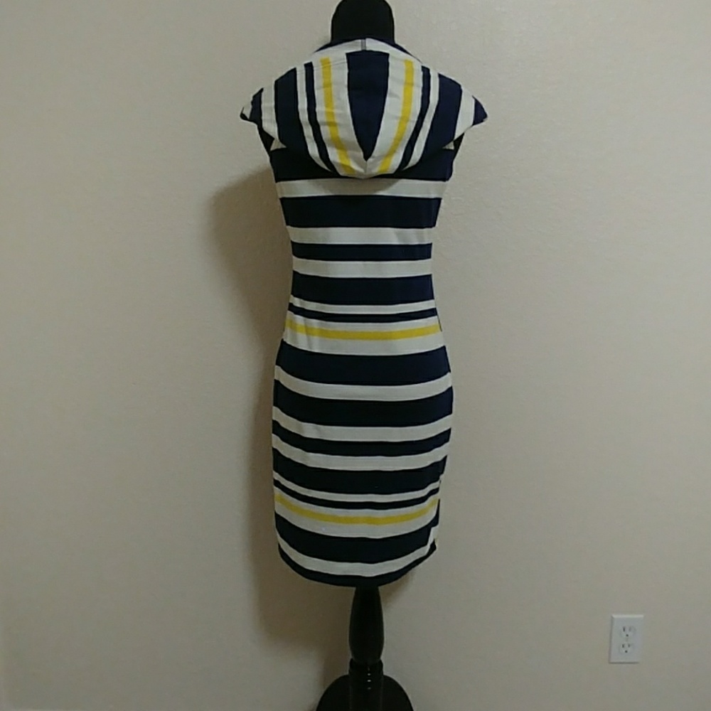 Striped Hooded Dress